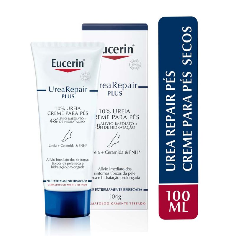 EUCERIN Creme Hidratante para Pés Urea Repair Plus Hidratação Intensiva 100ml